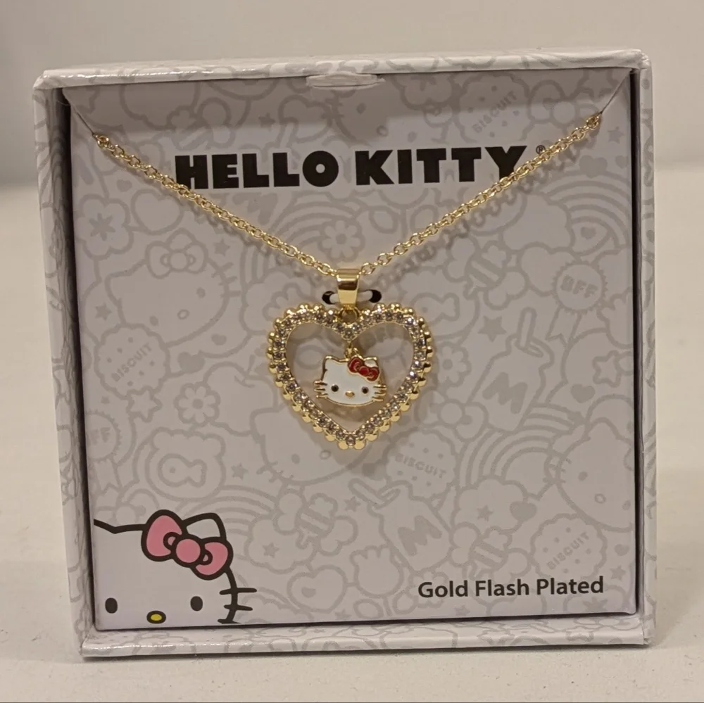 Hello Kitty Heart Necklace NIB